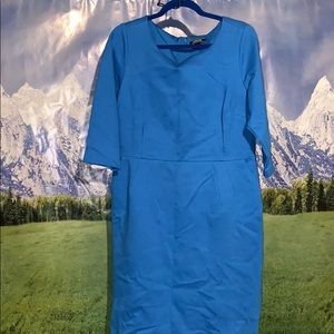 Land’s end blue stretchy dress 16W